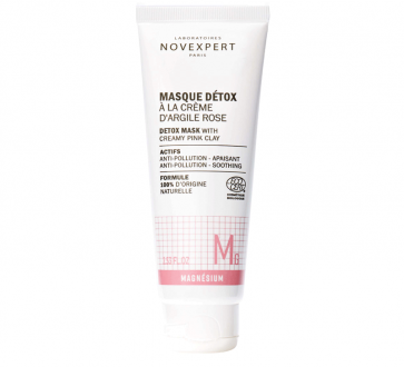 Masque détox à la crème d'argile rose Novexpert